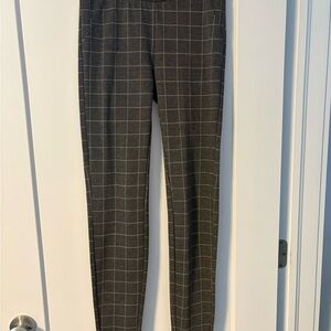Suzy Shier Charcoal Plaid Trousers